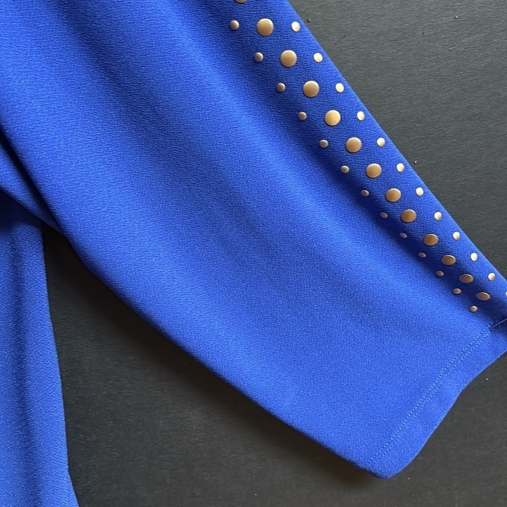 Susan Graver Tunic/Zip Front Ladies Royal Blue Shirt Size XL - Picture 6 of 11